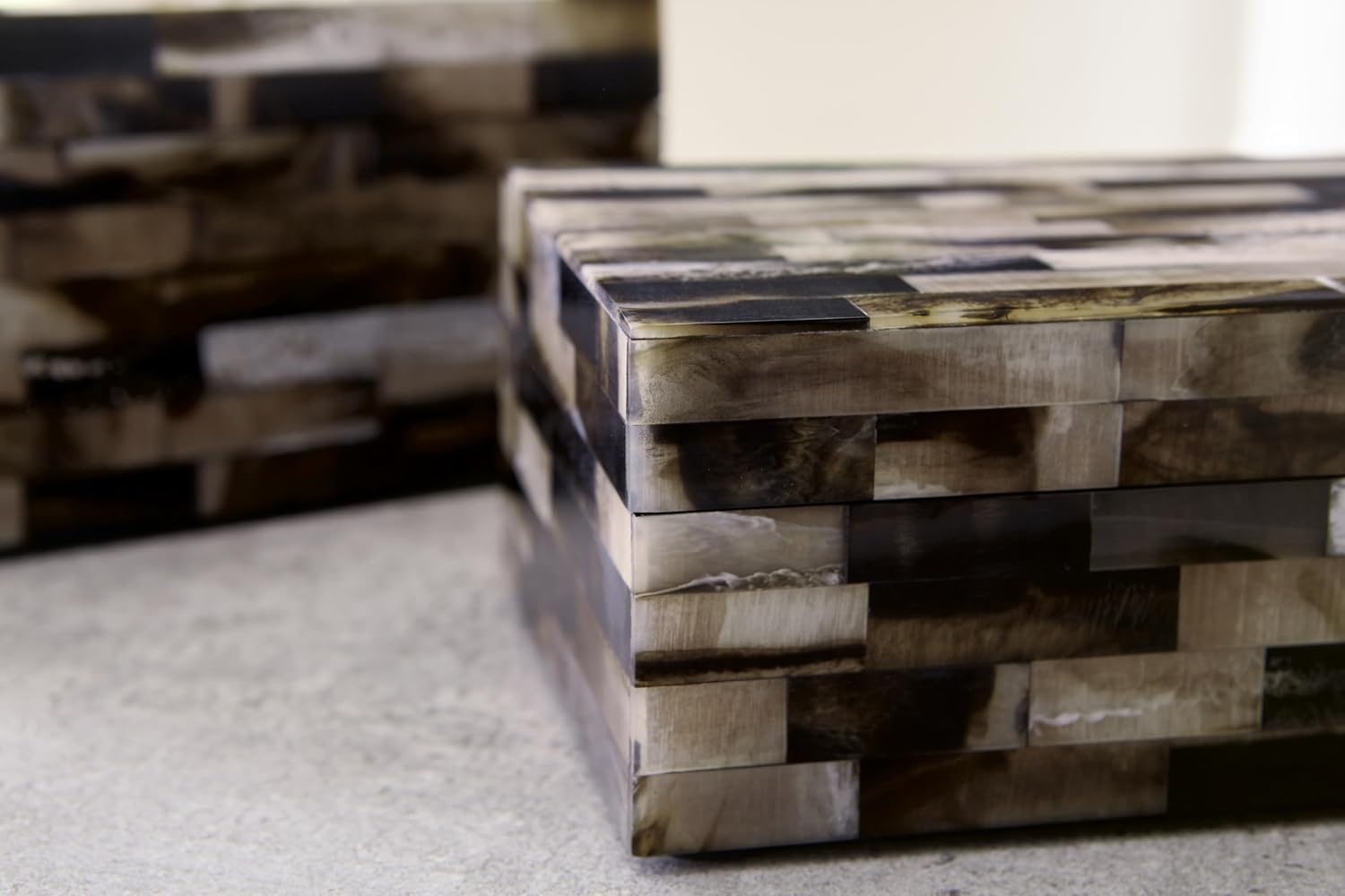 image:imageSignature Design by Ashley Ellford Mosaic Pattern Box Set Set of 2 Multicolor
