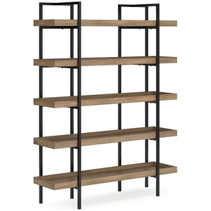 Signature Design by Ashley Valehurst 76″ Bookcase in Light Brown