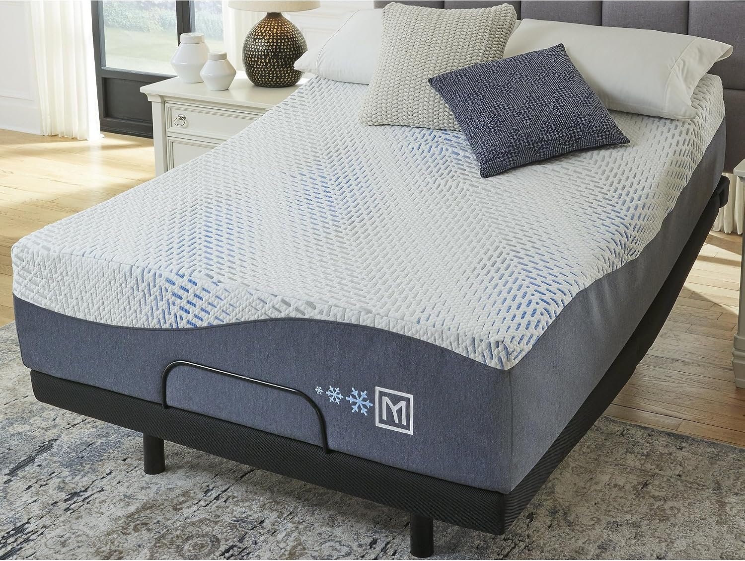 image:imageSignature Design by Ashley Millennium Luxury Gel Memory Foam Traditional 14 Inch Cushion Firm Mattress in a Box for Cool Sleep and Pressure Relief Queen WhiteCalifornia King