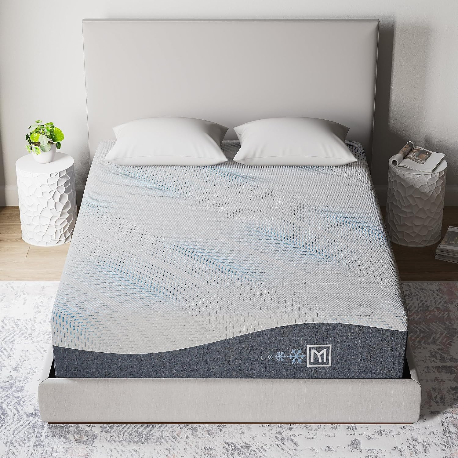 image:imageSignature Design by Ashley Millennium Luxury Gel Memory Foam Traditional 14 Inch Cushion Firm Mattress in a Box for Cool Sleep and Pressure Relief Queen WhiteTwin XL