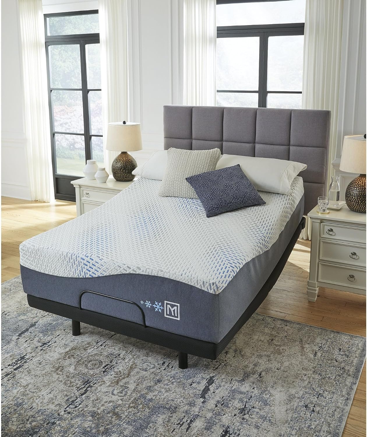 image:imageSignature Design by Ashley Millennium Luxury Gel Memory Foam Traditional 14 Inch Cushion Firm Mattress in a Box for Cool Sleep and Pressure Relief Queen WhiteCalifornia King