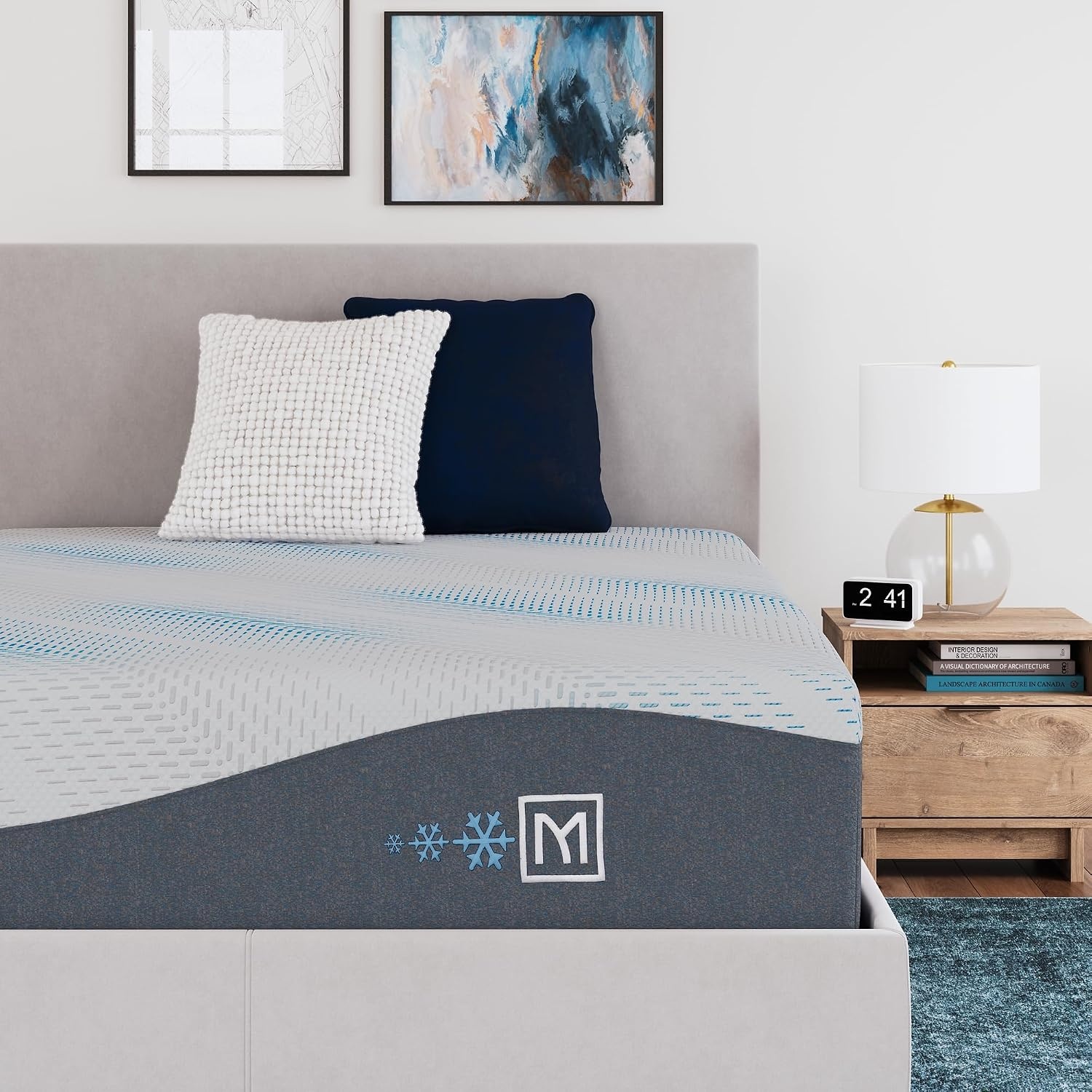 image:imageSignature Design by Ashley Millennium Luxury Gel Memory Foam Traditional 14 Inch Cushion Firm Mattress in a Box for Cool Sleep and Pressure Relief Queen WhiteTwin XL