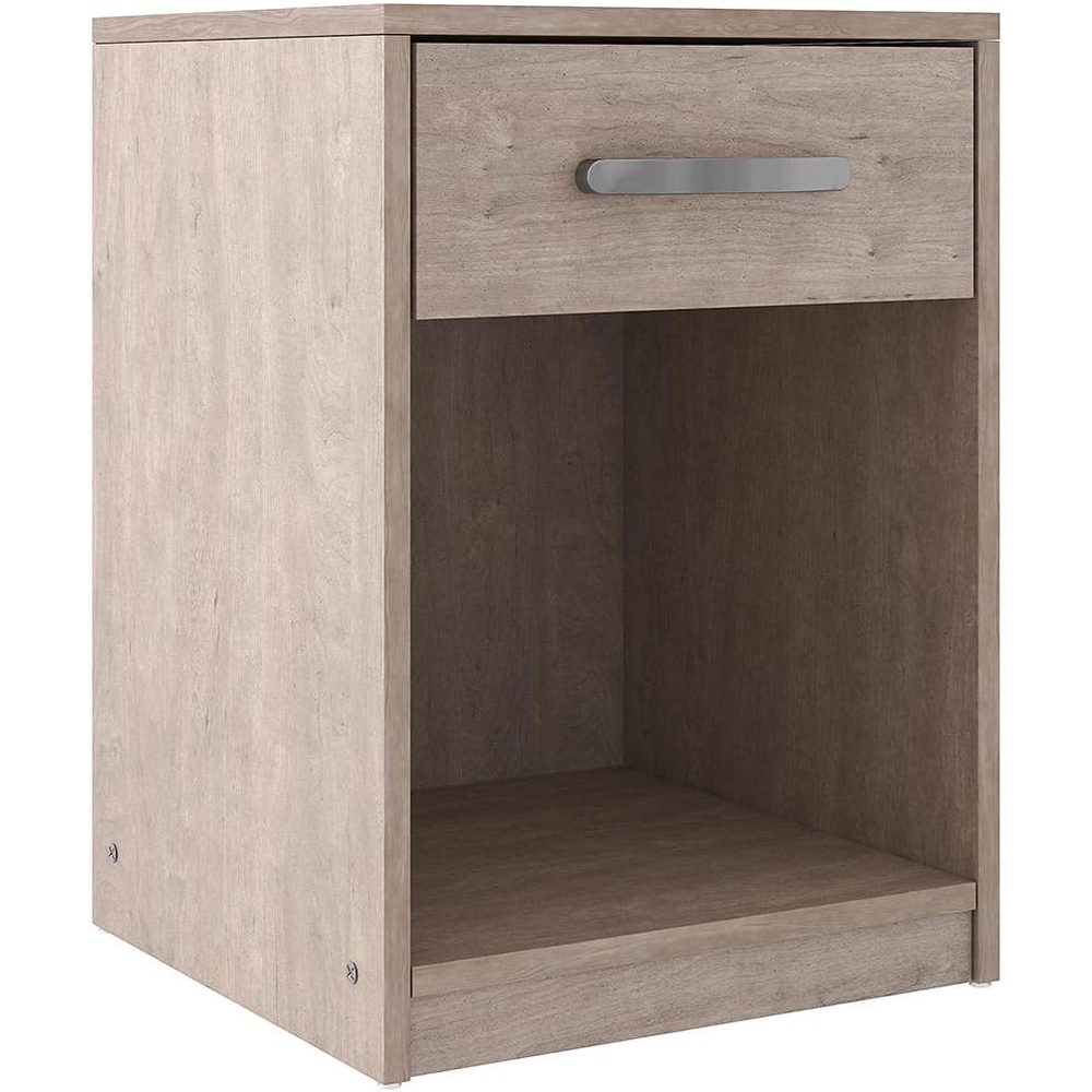 image:imageSignature Design by Ashley Finch Contemporary 1 Drawer Nightstand BlackBeige