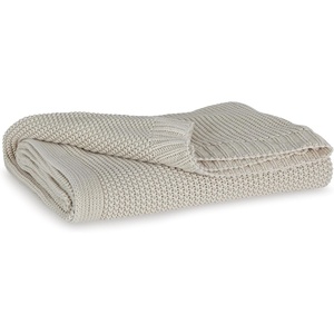 Signature Design by Ashley Gayelery Contemporary Cotton Blanket Throw, Set of 3, Light Gray