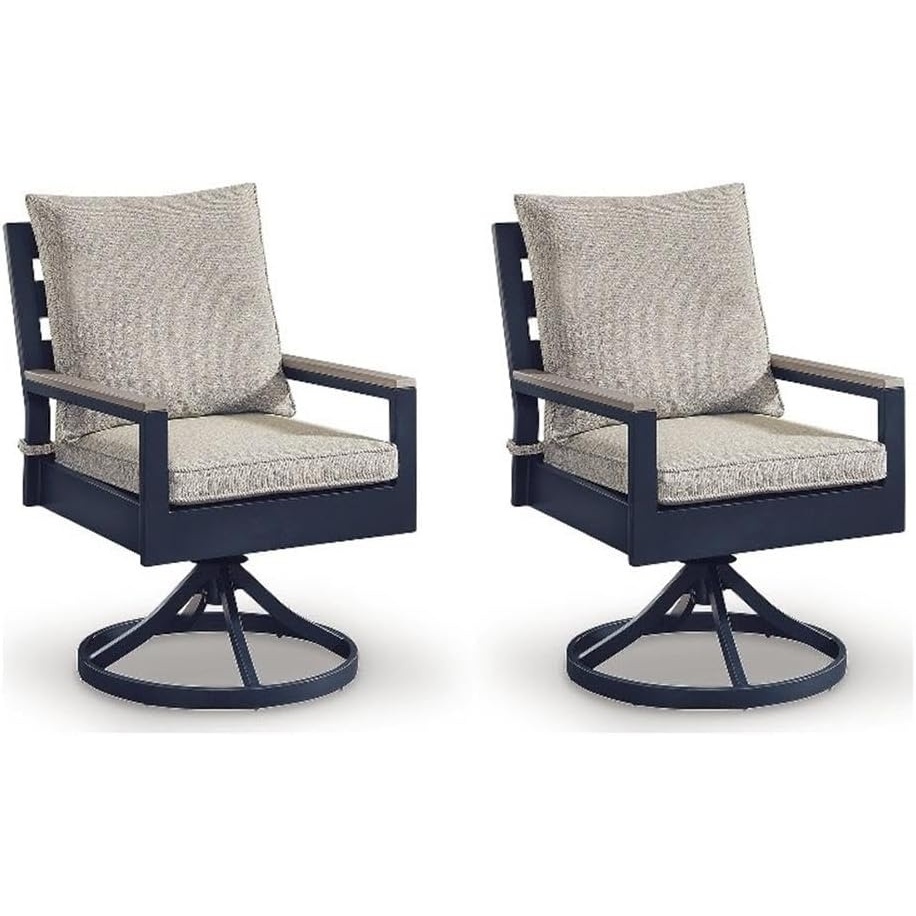 image:imageSignature Design by Ashley Bayou Clay Outdoor Swivel Chair Set of 2