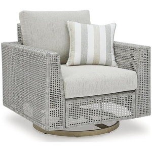Signature Design by Ashley Hemlock Mica Outdoor Swivel Lounge with Cushion