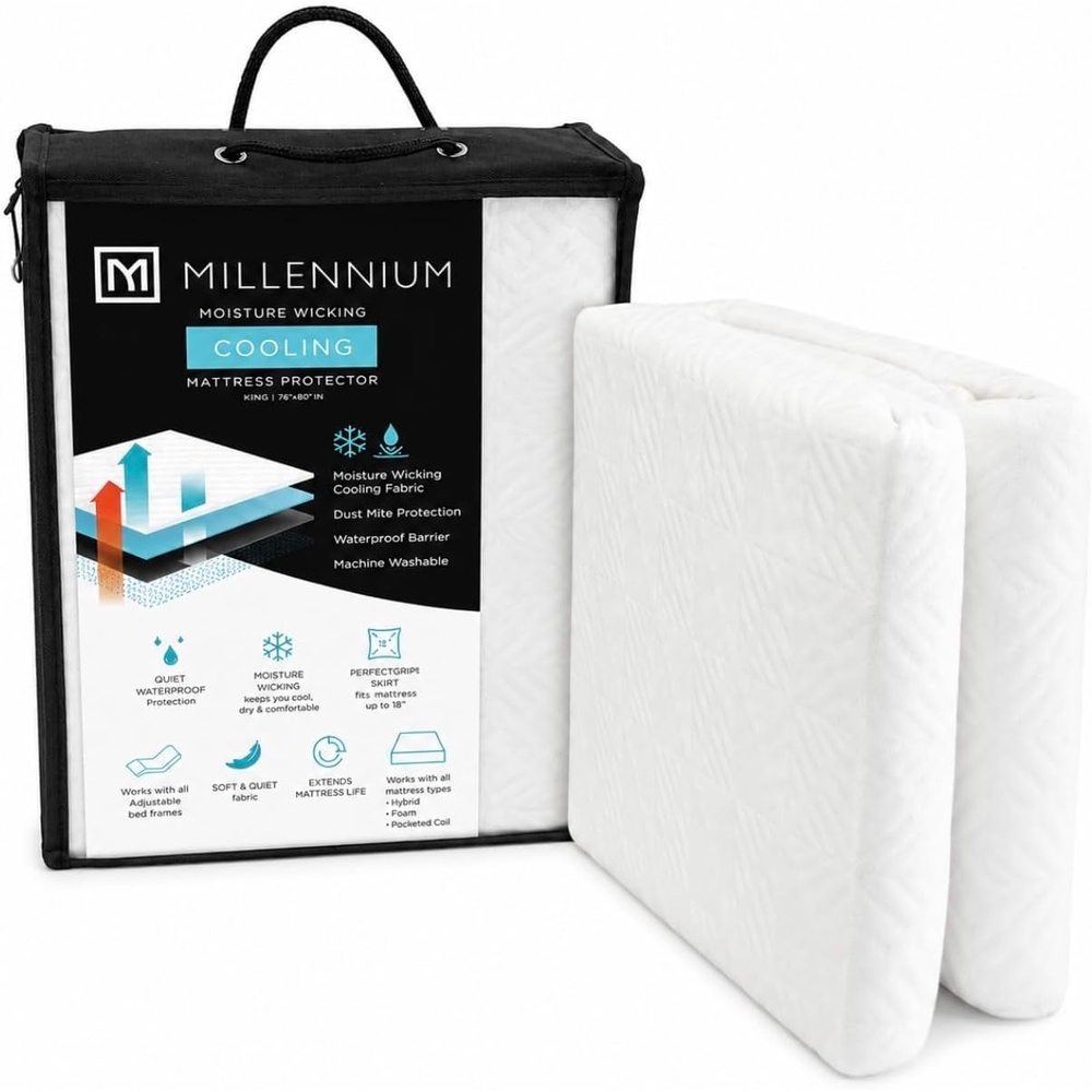 image:imageSignature Design by Ashley Cooling Waterproof Mattress Protector King