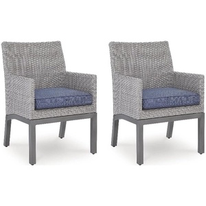 Signature Design by Ashley Gale Limestone Outdoor Arm Chair (Set of 2)