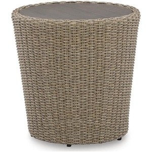 Signature Design by Ashley Saguaro Basalt Outdoor End Table