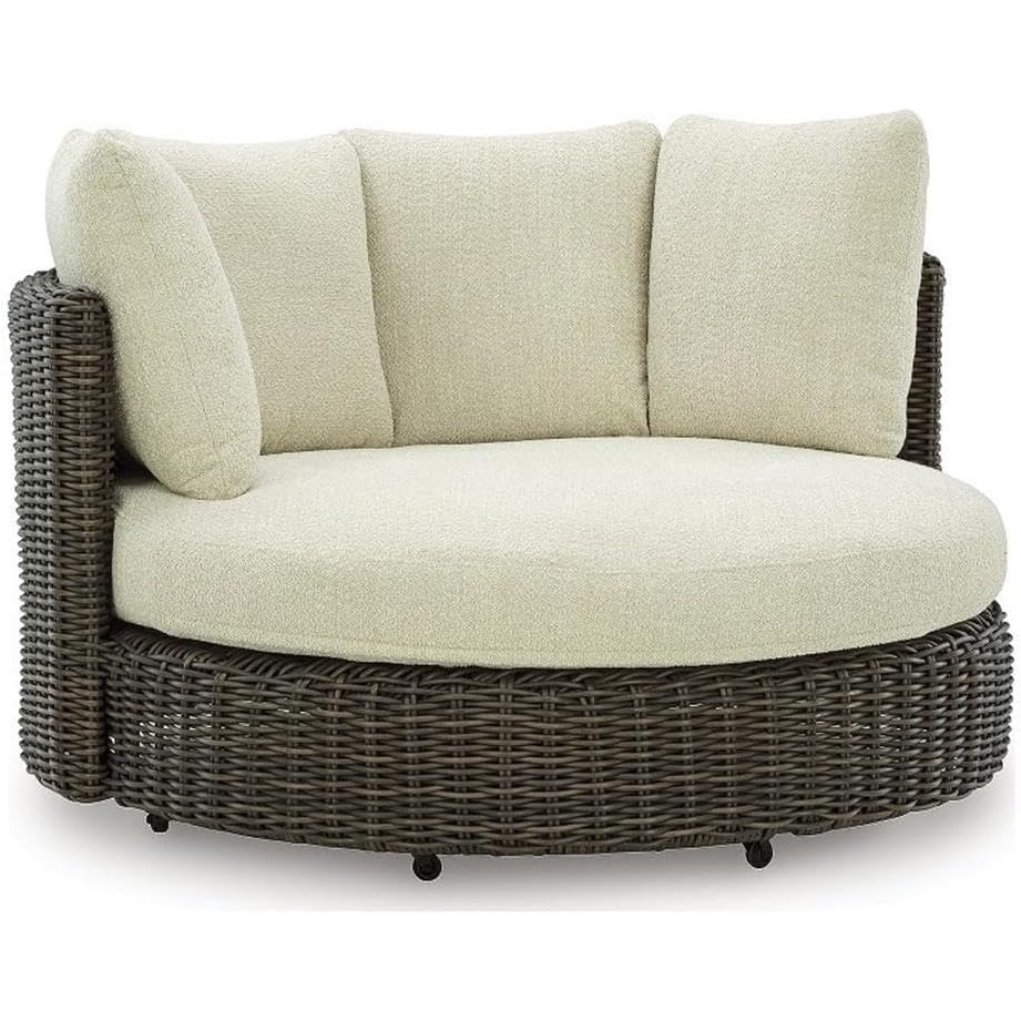 image:imageSignature Design by Ashley Peridot Trellis Outdoor Swivel Lounge Chair