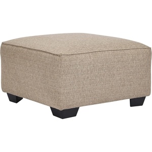 Signature Design by Ashley Baceno Traditional Square Oversized Ottoman, Beige