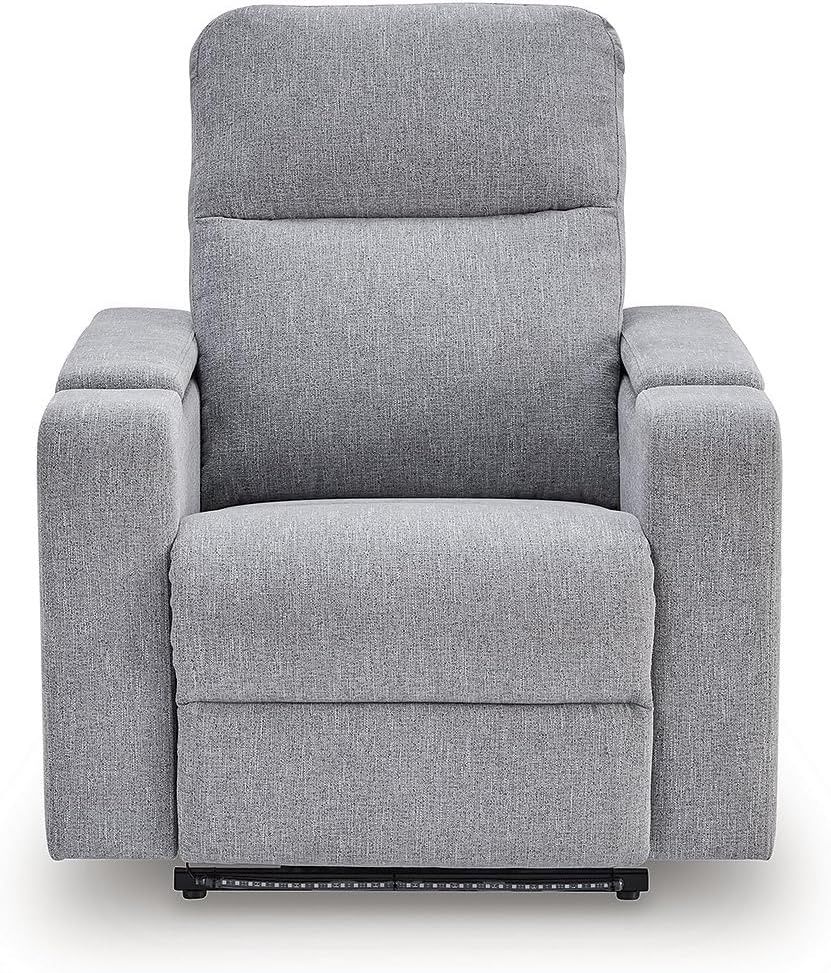 image:imageSignature Design by Ashley Power Glider Recliner with Audio Pewter