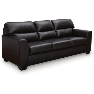 Signature Design by Ashley Faux Leather Sofa Sleeper Queen, Midnight