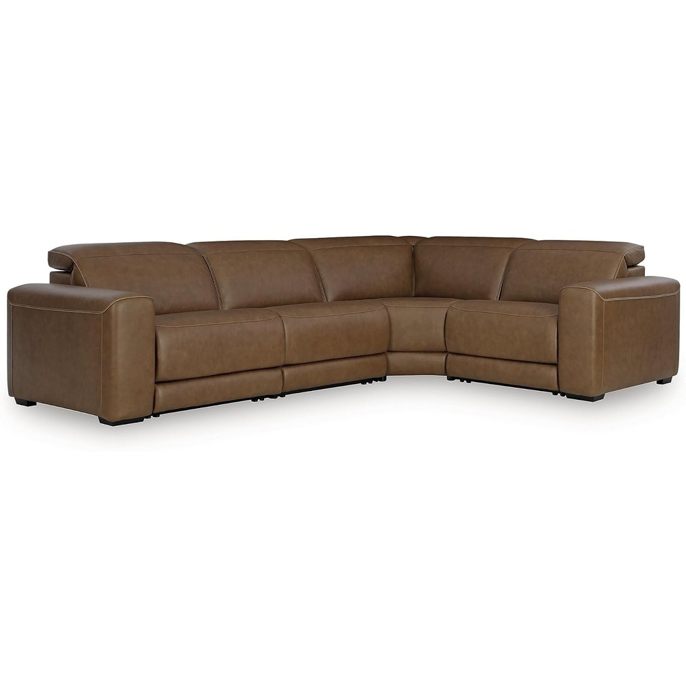 image:imageSignature Design by Ashley 4Piece Power Reclining Leather Sectional4Piece Sectional
