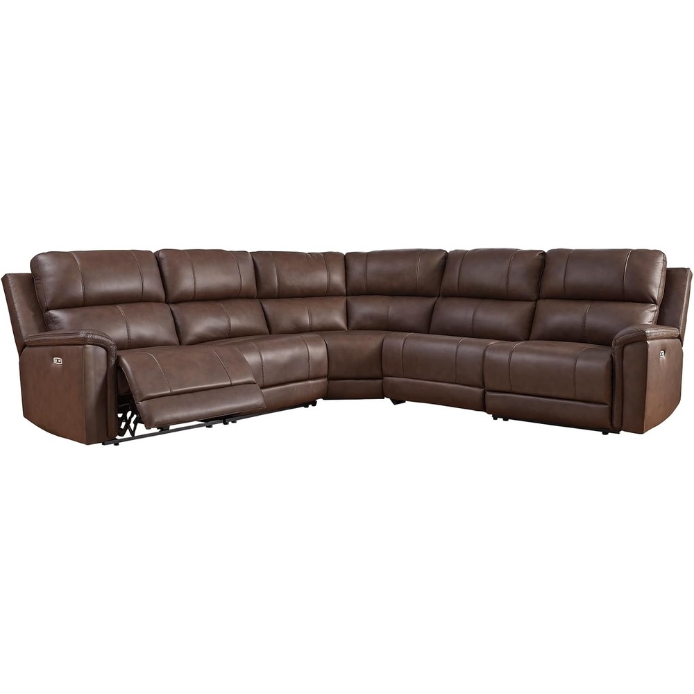 image:imageSignature Design by Ashley Burnley 5Piece Power Reclining Sectional GreyBrown