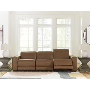 Signature Design by Ashley 4-Piece Power Reclining Leather Sectional(3-Piece Sofa)