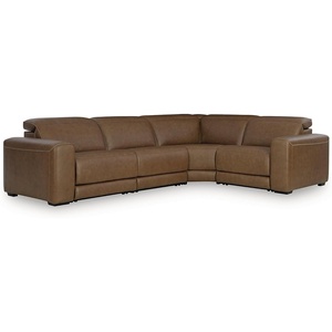Signature Design by Ashley 4-Piece Power Reclining Leather Sectional(4-Piece Sectional)