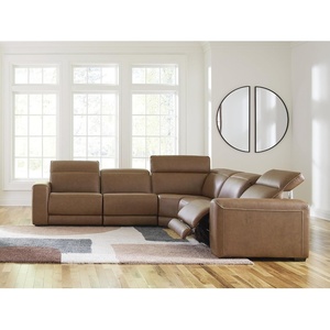 Signature Design by Ashley 4-Piece Power Reclining Leather Sectional(5-Piece Sectional)