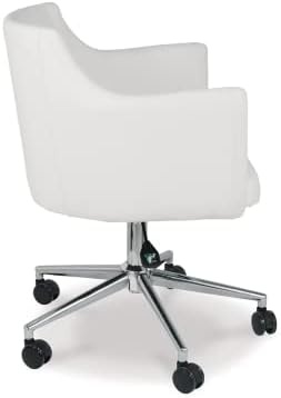 image:imageSignature Design by Ashley Baraga Contemporary Adjustable Swivel Home Office Desk Chair WhiteWhite
