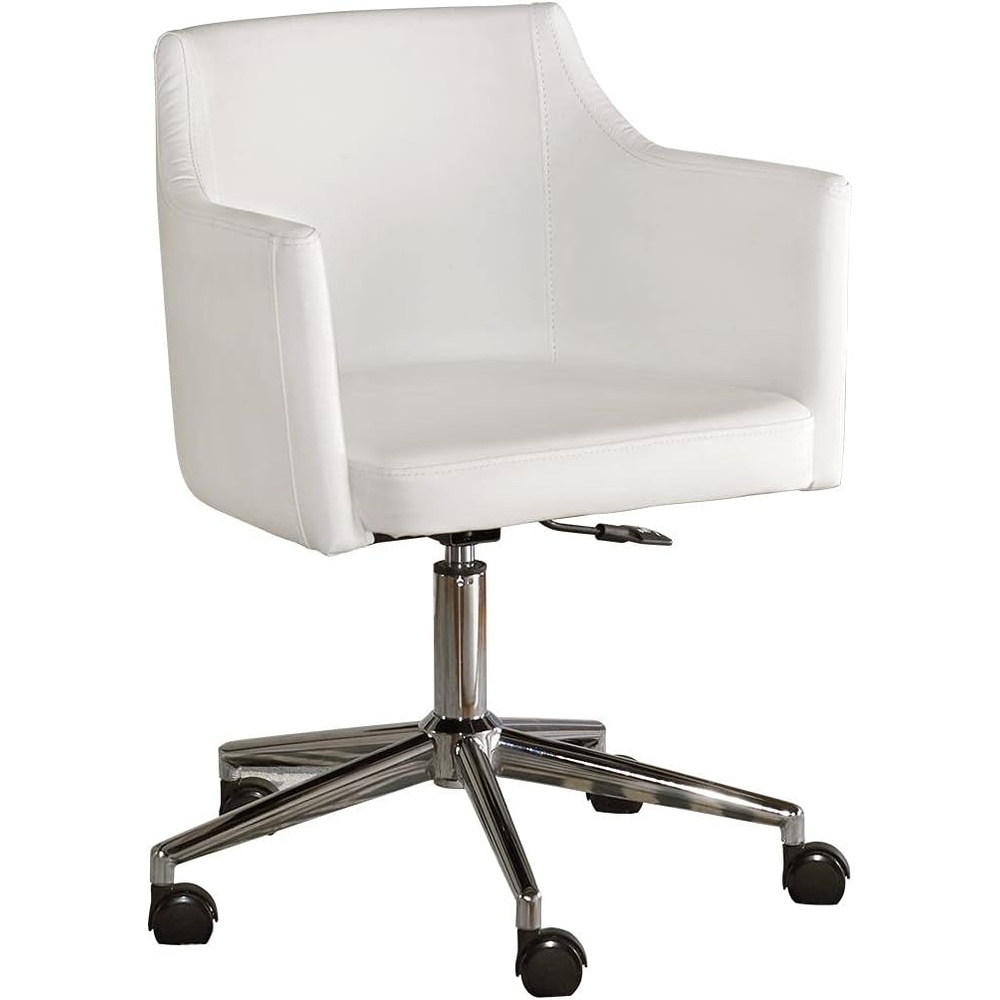 image:imageSignature Design by Ashley Baraga Contemporary Adjustable Swivel Home Office Desk Chair WhiteWhite