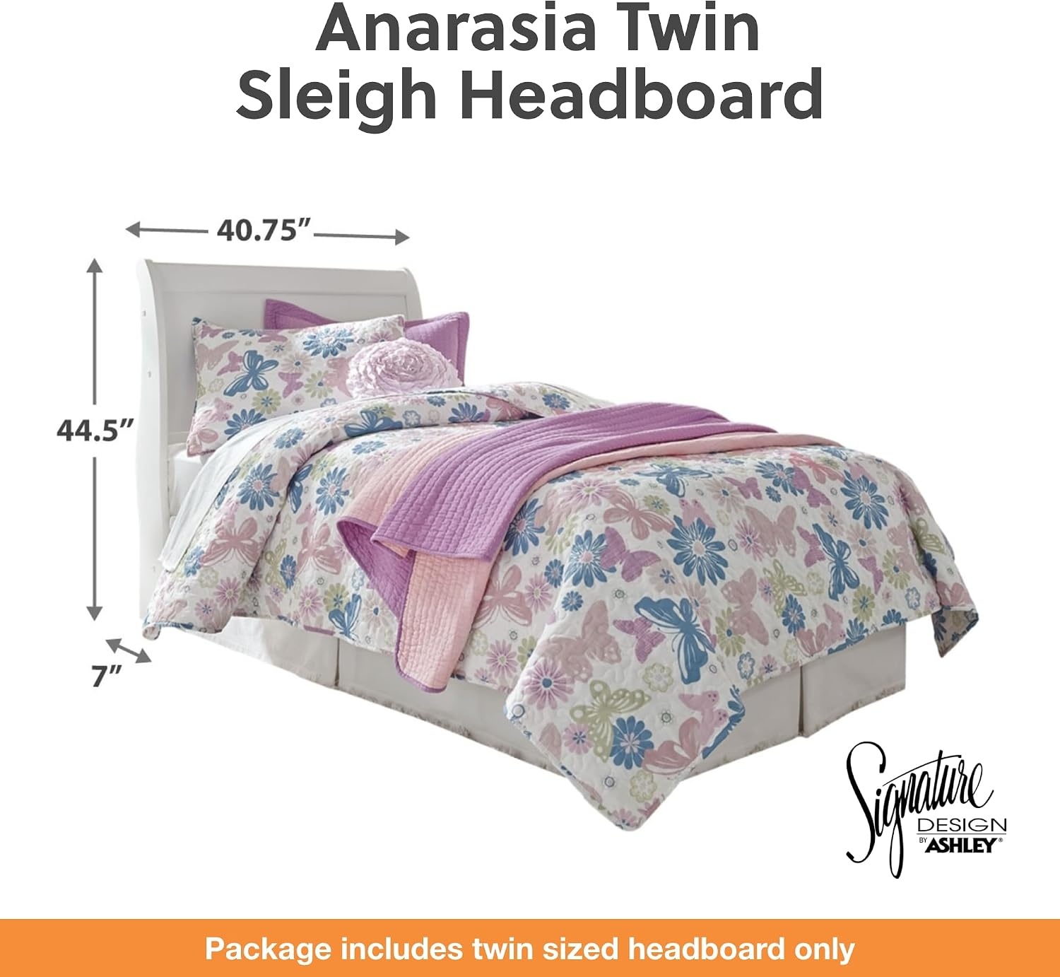image:imageSignature Design by Ashley Huey Vineyard Full Sleigh Bed BlackWhite