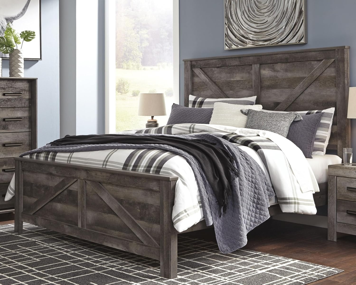 image:imageSignature Design by Ashley Wynnlow 3Piece Full Size Bed Frame GrayGrey