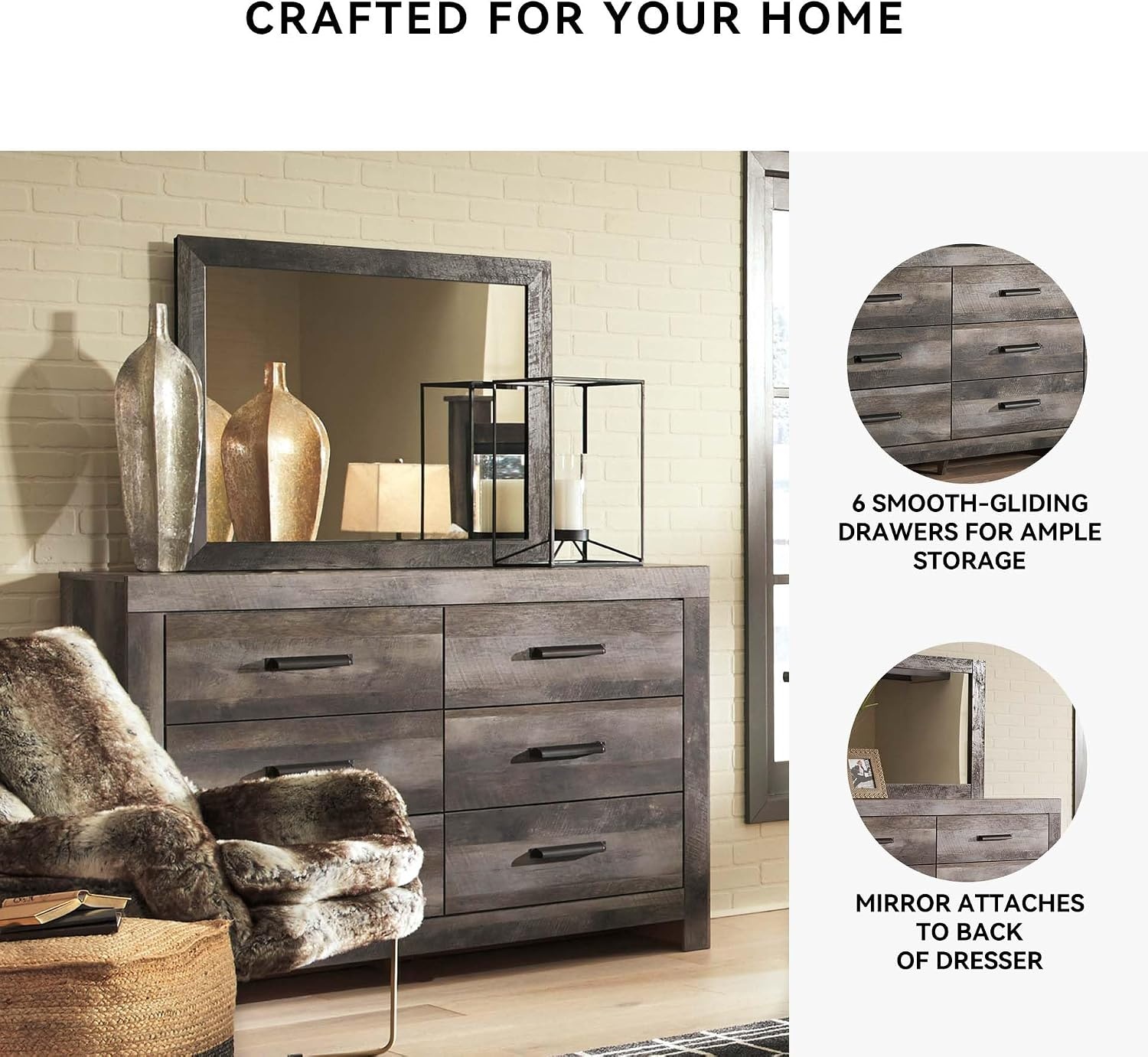 image:imageSignature Design by Ashley Wynnlow 3Piece Full Size Bed Frame GrayGrey