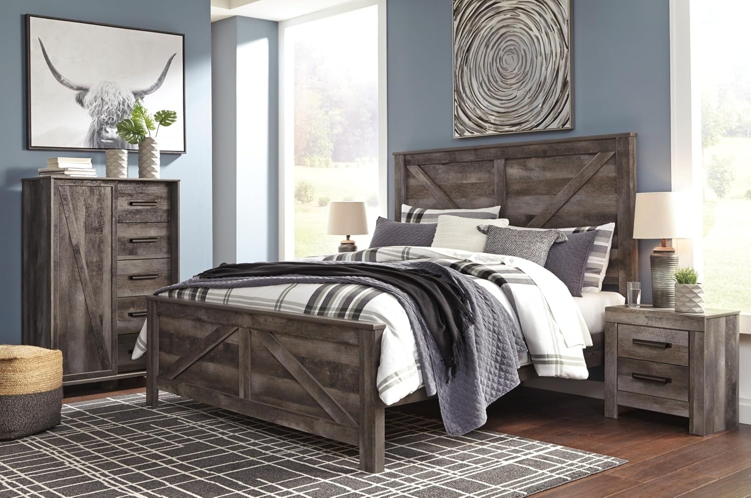 image:imageSignature Design by Ashley Wynnlow 3Piece Full Size Bed Frame GrayGrey
