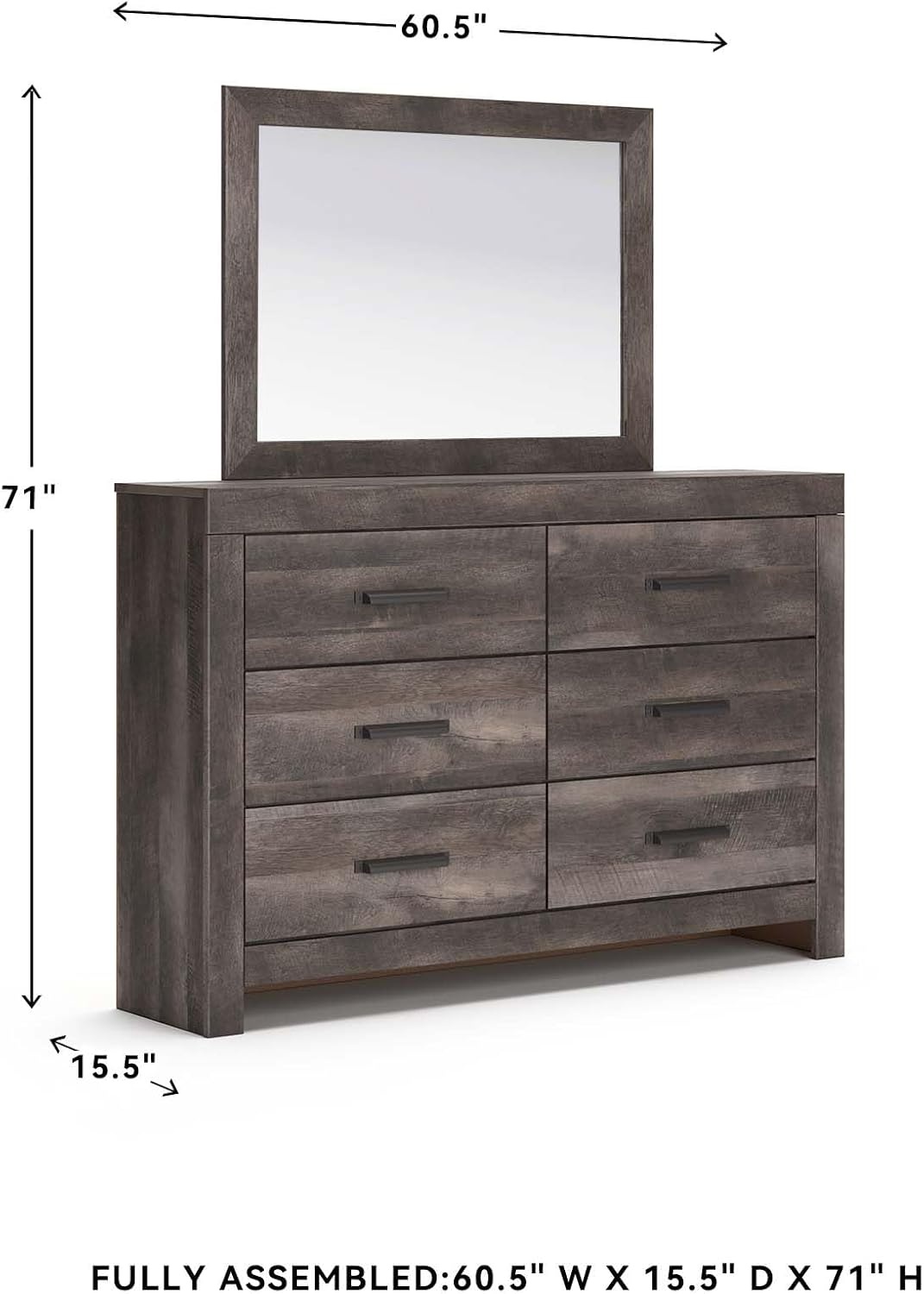 image:imageSignature Design by Ashley Wynnlow 3Piece Full Size Bed Frame GrayGrey