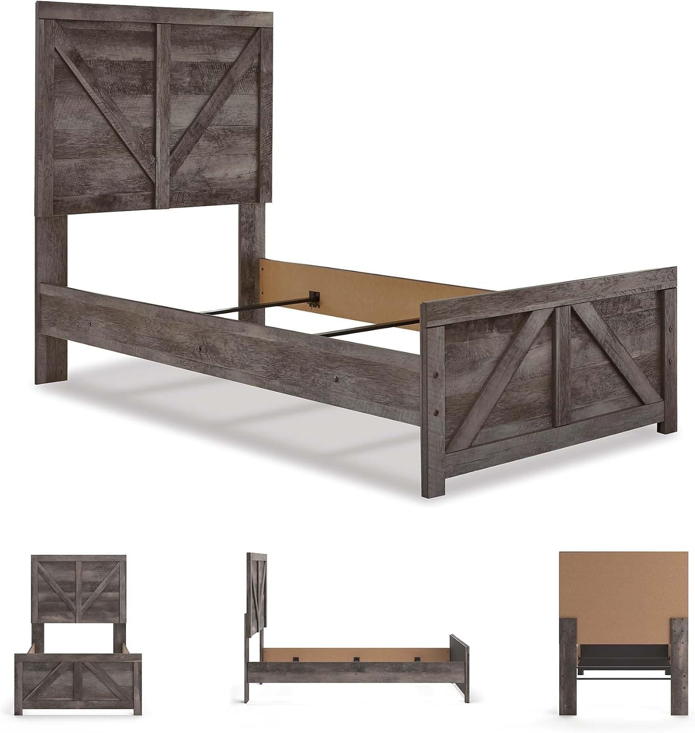 image:imageSignature Design by Ashley Wynnlow 3Piece Full Size Bed Frame GrayGrey