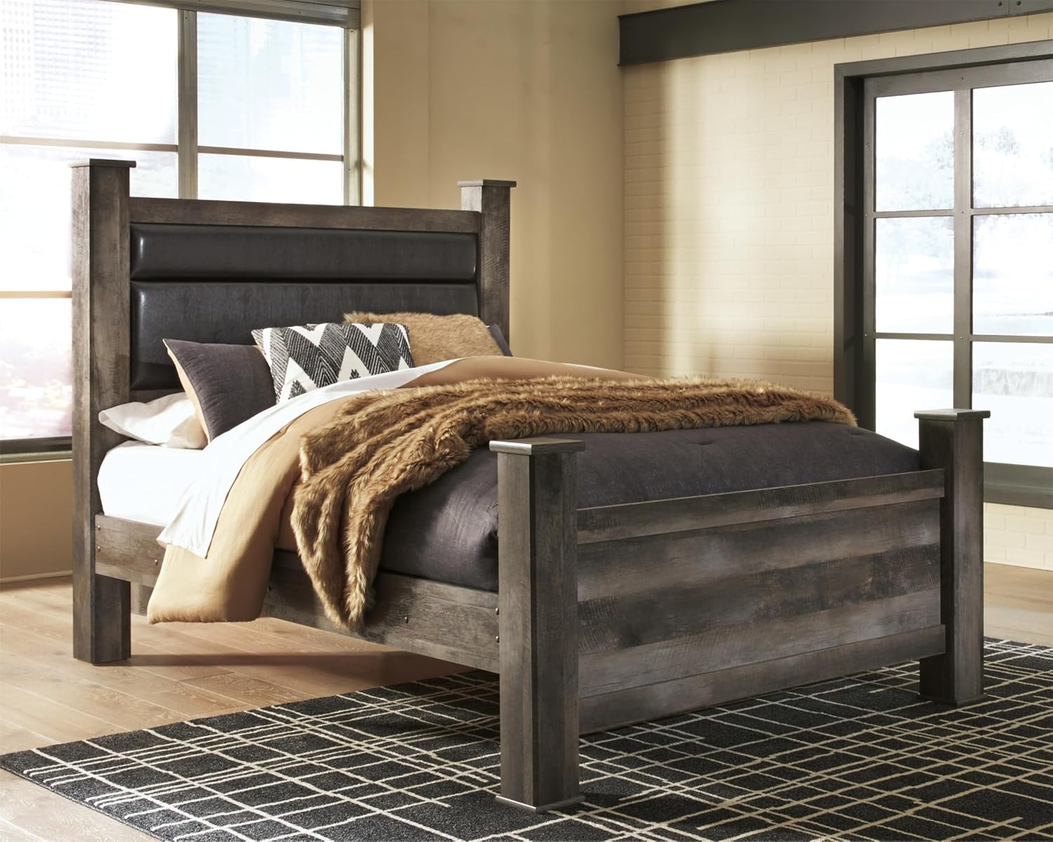 image:imageSignature Design by Ashley Wynnlow 3Piece Full Size Bed Frame GrayGrey