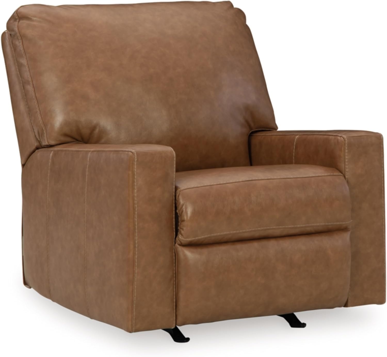 image:imageSignature Design by Ashley Leather Rocker Recliner Chair BlueCarmel
