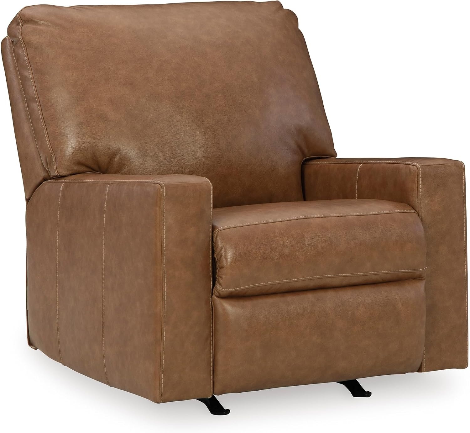 image:imageSignature Design by Ashley Leather Rocker Recliner Chair BlueCarmel