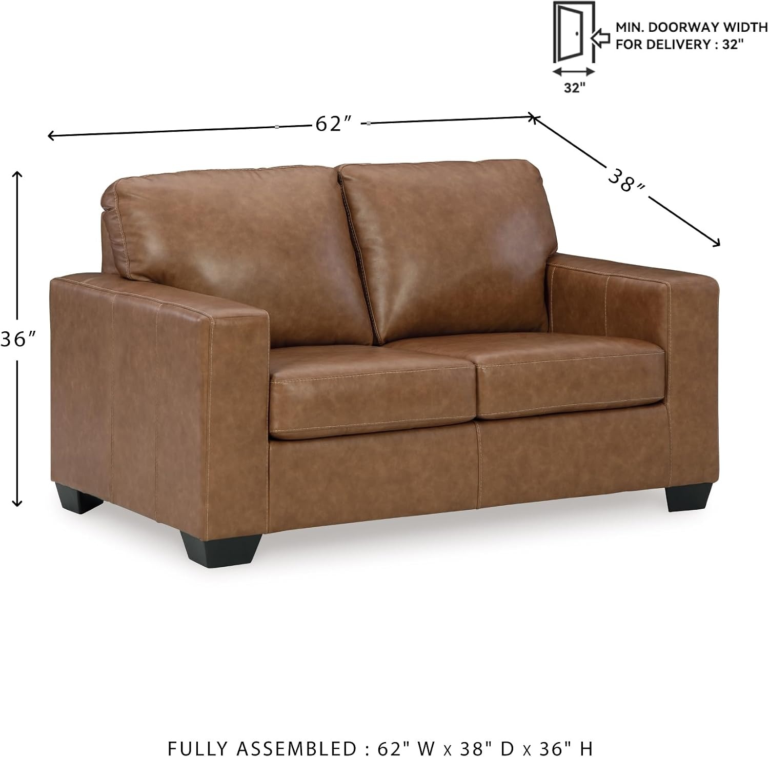 image:imageSignature Design by Ashley Leather Rocker Recliner Chair BlueCarmel
