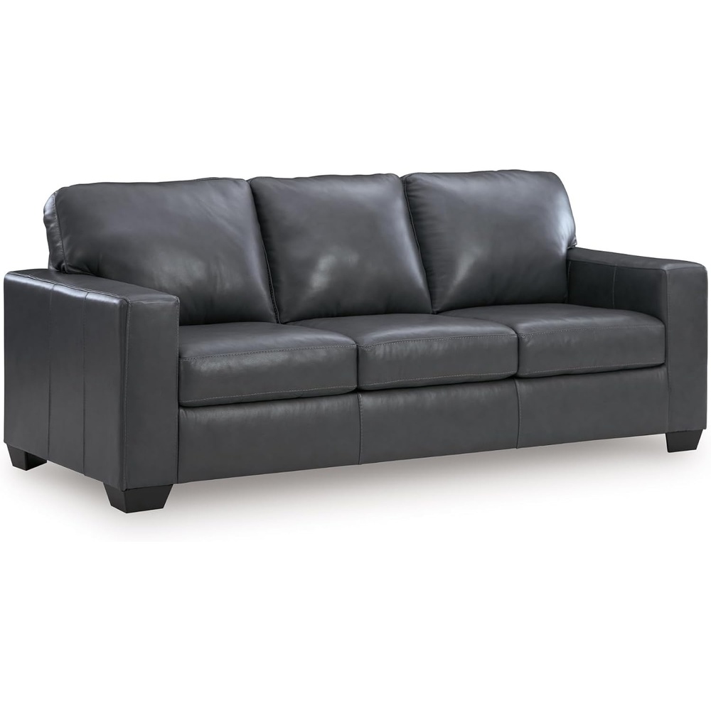 image:imageSignature Design by Ashley Leather Rocker Recliner Chair BlueBrown