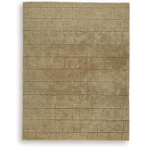 Signature Design by Ashley Luzmont 8×10 Wool Area Rug, Golden Brown