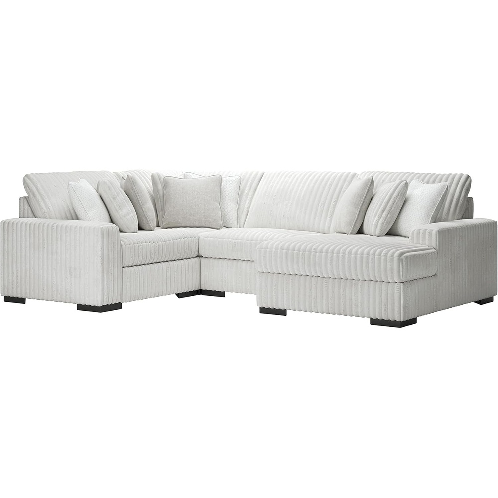 image:imageSignature Design by Ashley 4Piece Sectional with Chaise Jumbo Cord